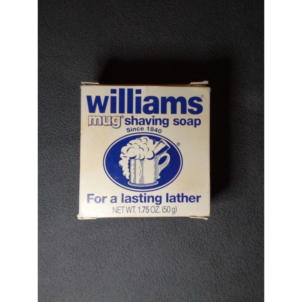 Williams Mug Shaving Soap Bar For a Lasting Lather 1 3/4 oz New Old Stock